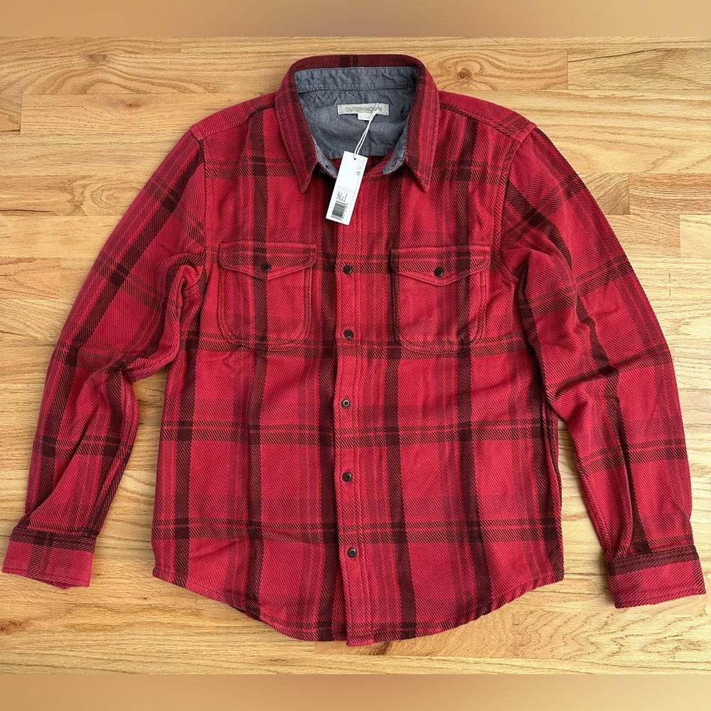 Outerknown Blanket Shirt Dusty Red Cusco Plaid